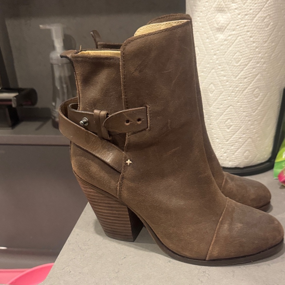 Rag & Bone Newbury Brown Ankle Boots